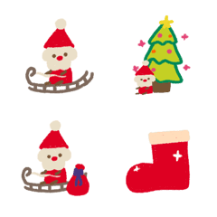 [LINE絵文字] クレヨンサンタクロースメリークリスマスの画像