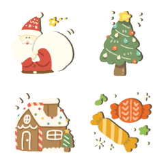 [LINE絵文字] ほっこりクリスマス絵文字の画像