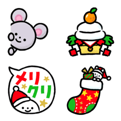クリスマス＆お正月！写真に貼れる絵文字の絵文字メイン画像
