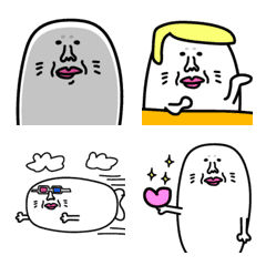 [LINE絵文字] カオスなあざらしの画像