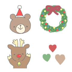 [LINE絵文字] ふんわりXmas絵文字の画像