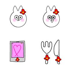 [LINE絵文字] rabbitflowerの画像