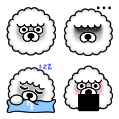 [LINE絵文字] ohmyPET♡ ふかふか ビションフリーゼの画像