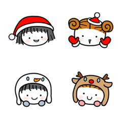 [LINE絵文字] Narne and Bujirne's Christmas Emojiの画像