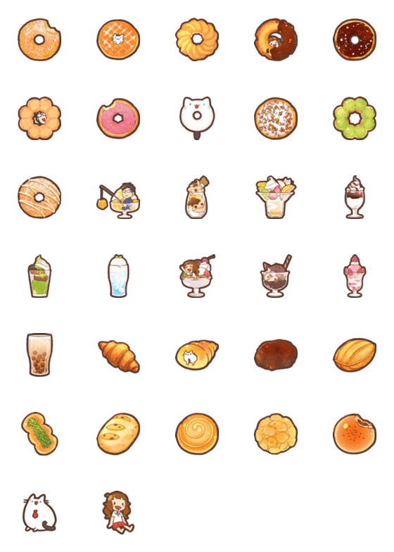 [LINE絵文字]MixFlavor's food emoji: Summerの画像一覧