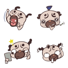 [LINE絵文字] pug diaryの画像