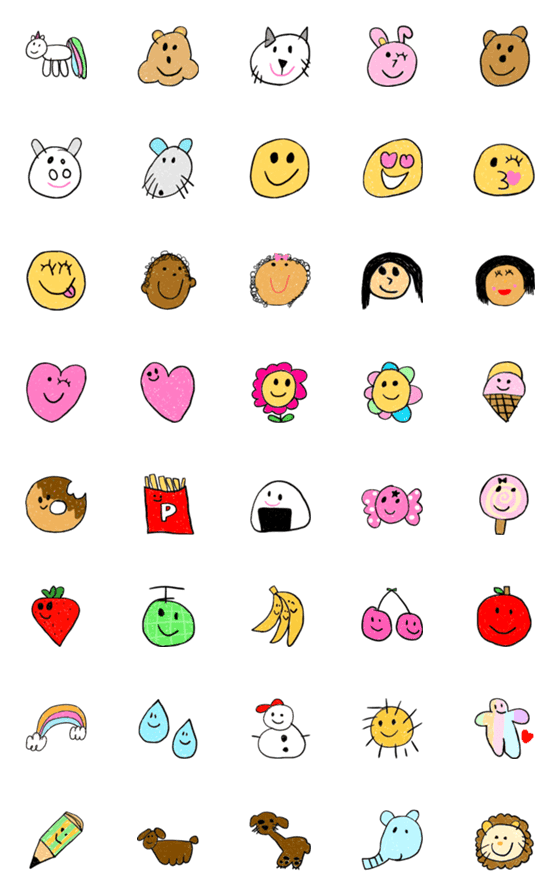 [LINE絵文字]minmi Emojiの画像一覧