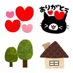 [LINE絵文字] 黒猫くろすけ毎日使える絵文字の画像