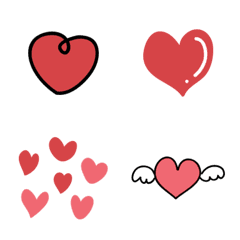[LINE絵文字] cute heart and love Emojiの画像