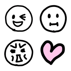 [LINE絵文字] シンプル＆かわいいの画像