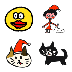 [LINE絵文字] もうすぐクリスマス！こども絵文字の画像