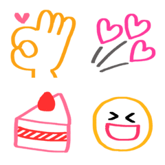 [LINE絵文字] マーカーでお絵かき絵文字2の画像