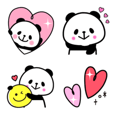 [LINE絵文字] パンダさんの♡大人かわいい♡絵文字の画像