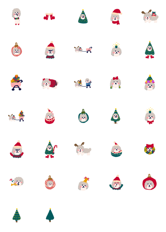 [LINE絵文字]メリークリスマスサンタ4の画像一覧