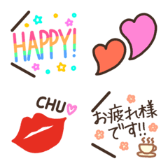 [LINE絵文字] みんな❤使える人気吹き出し絵文字いっぱいの画像