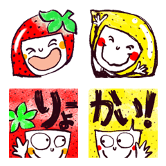 かわいいおしゃべりフルーツ♡1の絵文字メイン画像