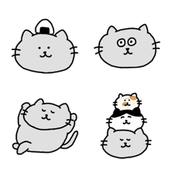 [LINE絵文字] ねこのぷーちゃん絵文字の画像