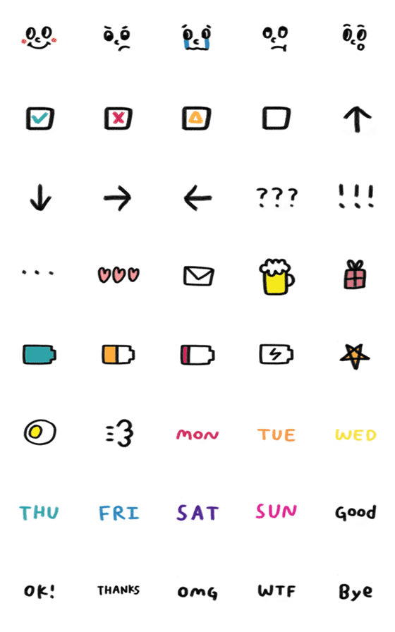 [LINE絵文字]Wish you all the textの画像一覧