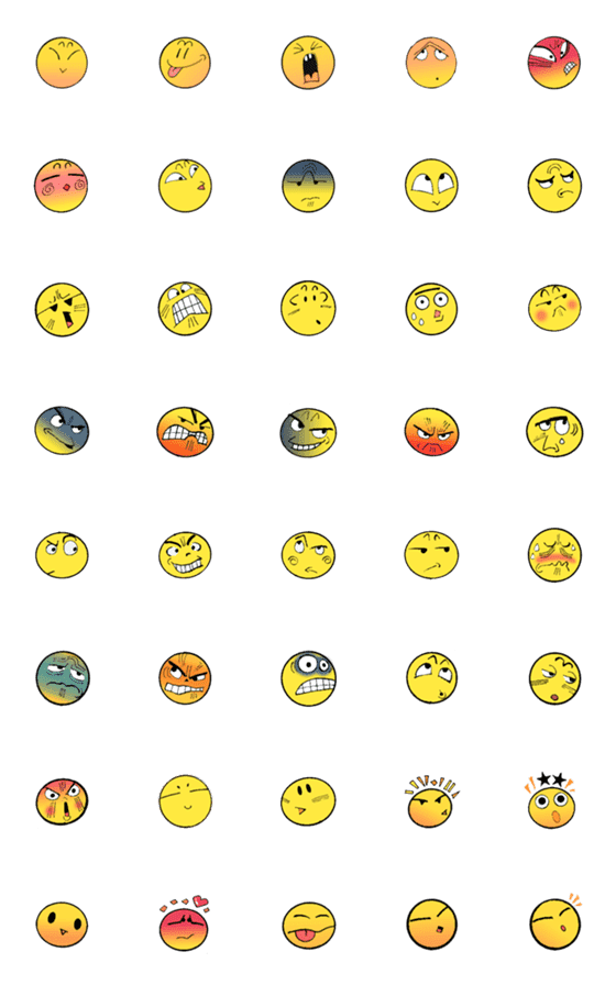 [LINE絵文字]Emoticons come crazyの画像一覧