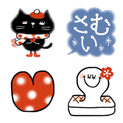 [LINE絵文字] フワフワ可愛い★ winter STYLEの画像