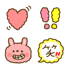 [LINE絵文字] ★モコモコ絵文字★の画像