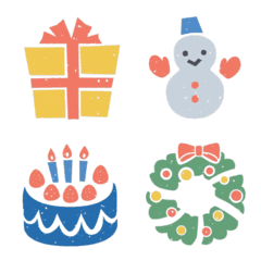 [LINE絵文字] メリークリスマスの小さなパターンの画像