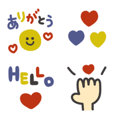 大人可愛い〜ベーシックカラー〜の絵文字メイン画像