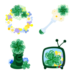 [LINE絵文字] Clover Jewels Emoji 2の画像