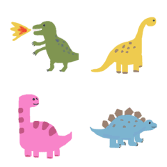 [LINE絵文字] 可愛いすぎな恐竜さん絵文字の画像