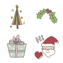 [LINE絵文字] クリスマス向け写真デコ用絵文字の画像