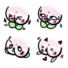 桃ちゃんの可愛い絵文字の絵文字メイン画像