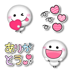 [LINE絵文字] ぷくかわ棒人間♡カラフルmixの画像