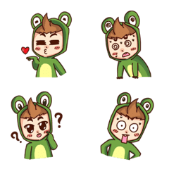 [LINE絵文字] Emoji, Frog boy Thaiの画像