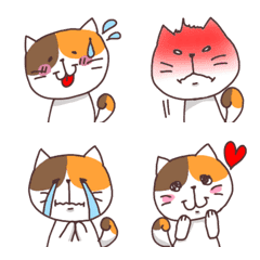 [LINE絵文字] みけねこちゃん絵文字の画像