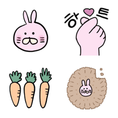 [LINE絵文字] ウサおのKorea timeの画像