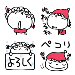 [LINE絵文字] くるリボン☆冬絵文字の画像