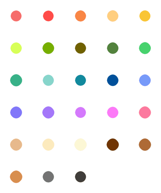 [LINE絵文字]circle colorsの画像一覧