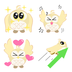 [LINE絵文字] Lovely Owlの画像