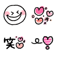 [LINE絵文字] 大人可愛い ♡使える絵文字の画像