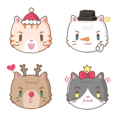 [LINE絵文字] Christmas Catの画像