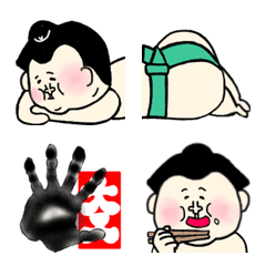 [LINE絵文字] いつも一緒！お相撲さん☆絵文字の画像