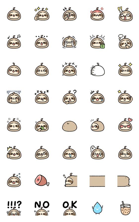 Crown the Sloth Emoji-詳細画像