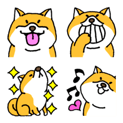 [LINE絵文字] かわいい柴犬絵文字の画像