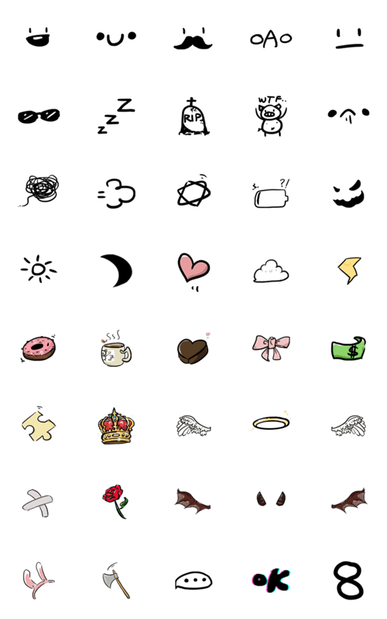 [LINE絵文字]Effects Emoji (XIAN)の画像一覧