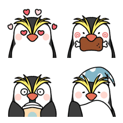 [LINE絵文字] ゆるかわいいロイヤルペンギンさん絵文字の画像