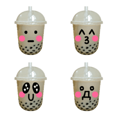 [LINE絵文字] QQ Bubble Tea Emoji！の画像