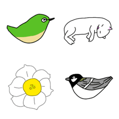 [LINE絵文字] 冬の花鳥風月を添えて〜葉山便り〜の画像