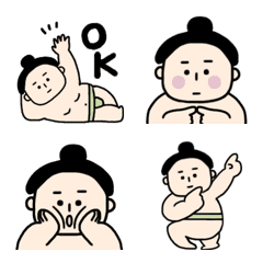 [LINE絵文字] ◎ゆるいおすもうさん◎の画像