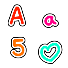 [LINE絵文字] Color abc Letterの画像