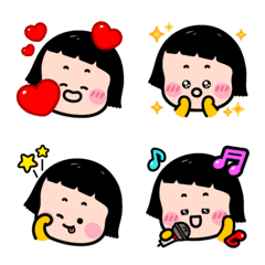 [LINE絵文字] Mobile Girl, MiM Emojiの画像